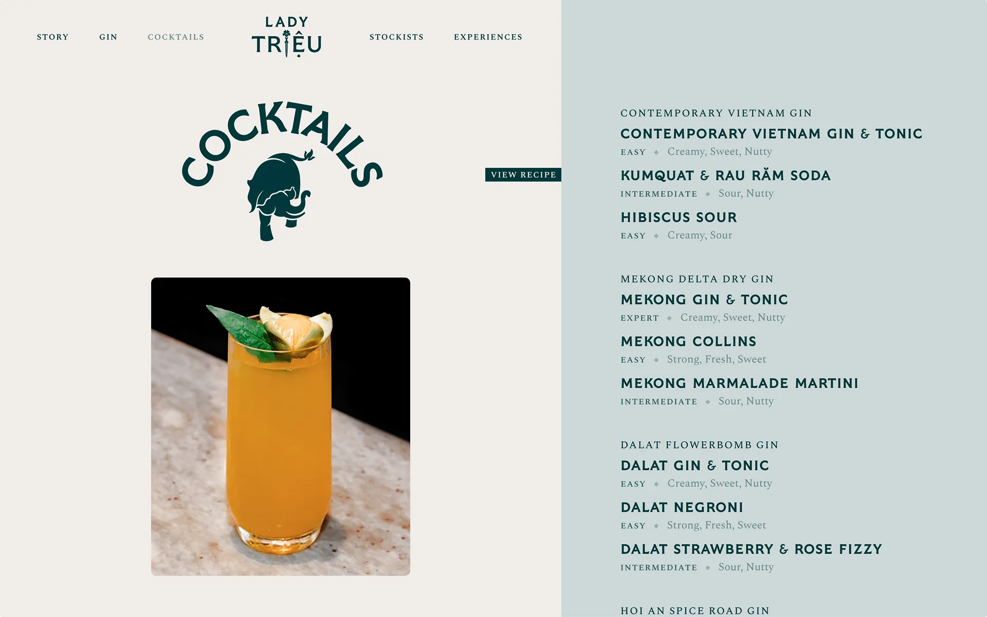 Lady Triệu Gin website.